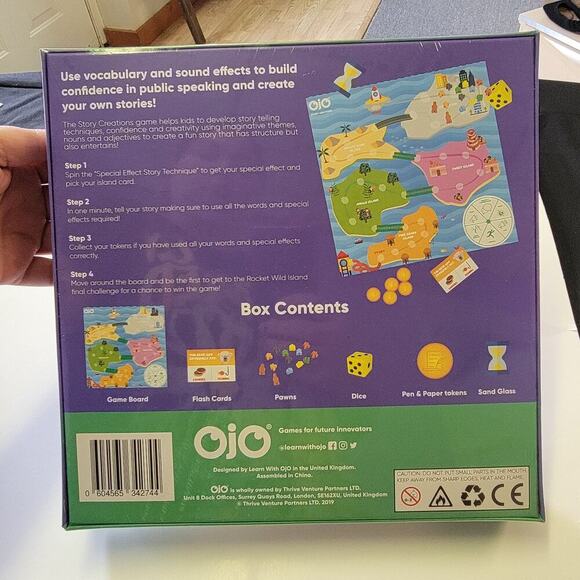 OjO Story Creations Educational Board Game Kid Learn Story Telling Vocabulary - Picture 2 of 12